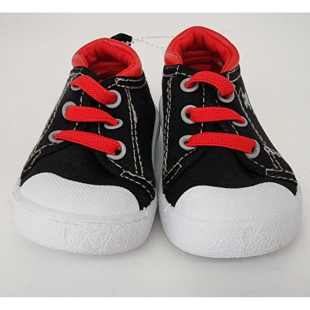Beverly Hills Polo Club Sneakers Infant Boys Size 3 Black Red EXC NWOT